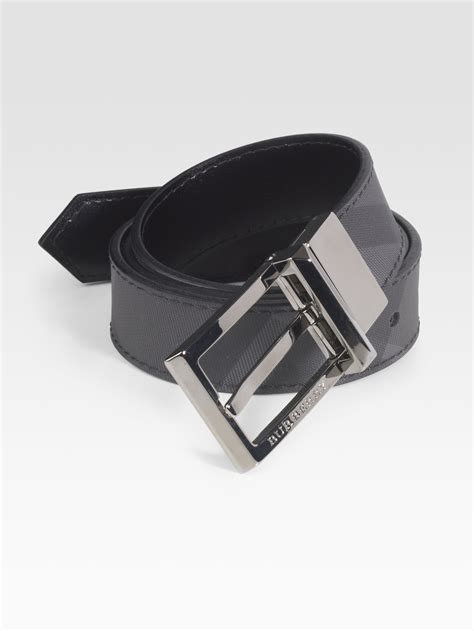 Burberry reversible leather belt